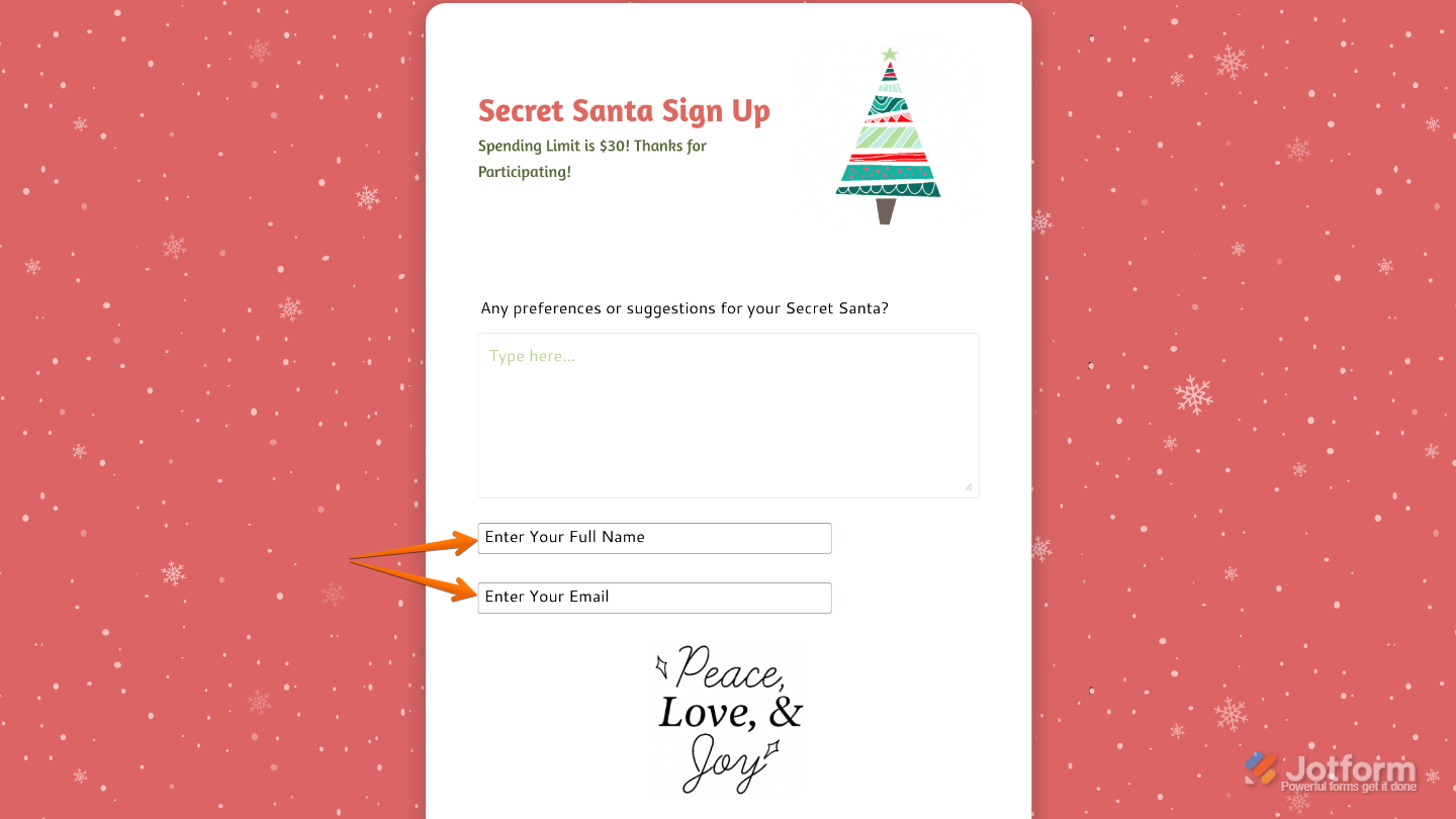 Labelless widget preview displaying a minimalist form field designed for mobile-friendly, focused user input