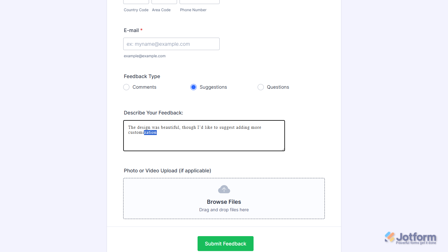 AutoJS Widget on a Jotform form