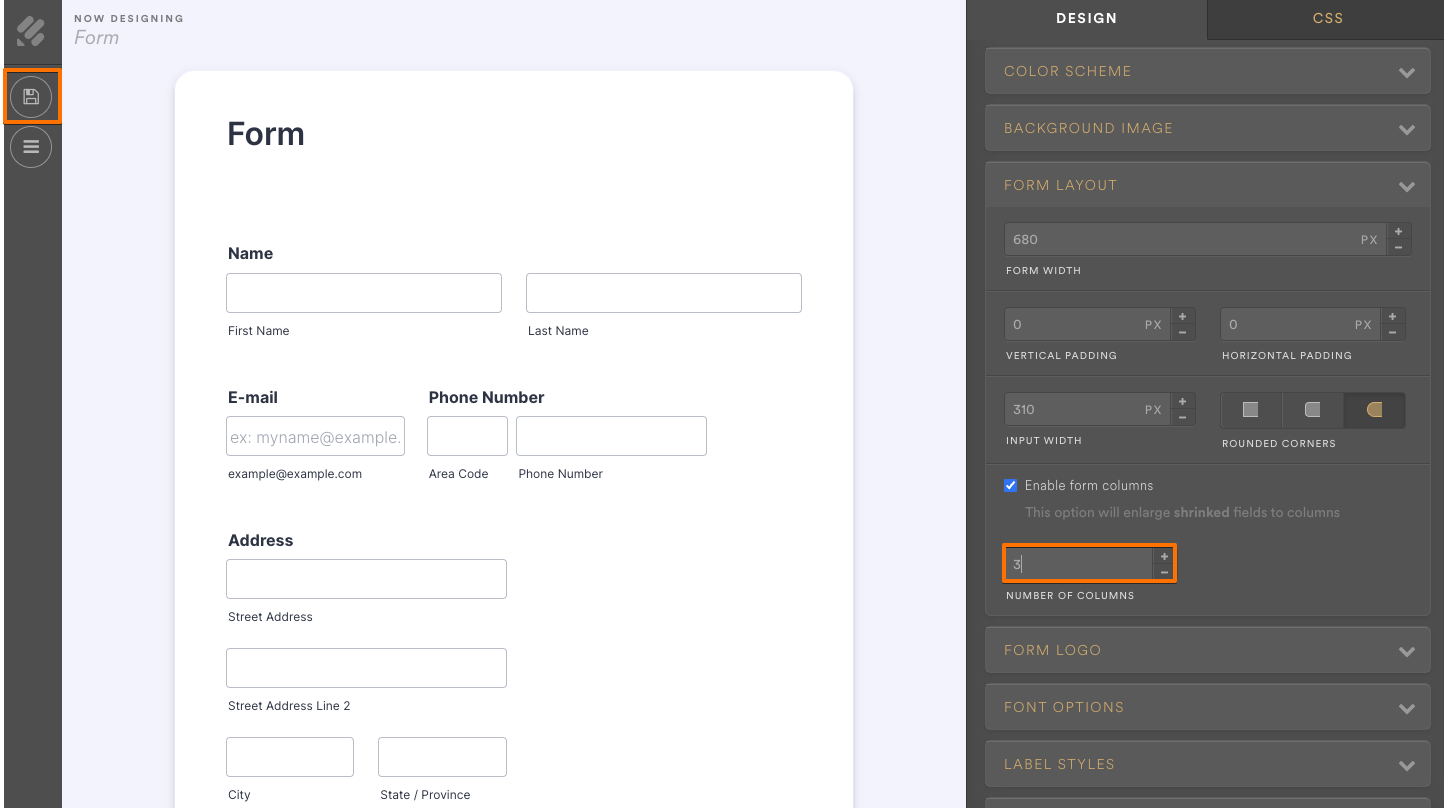 Setting Up Form Columns Image-7