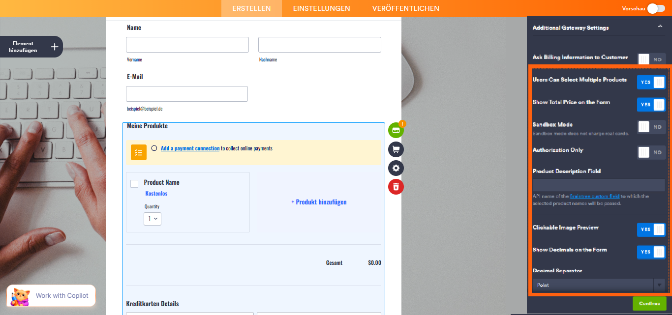 So integrieren Sie Ihr Formular in Braintree Image-10