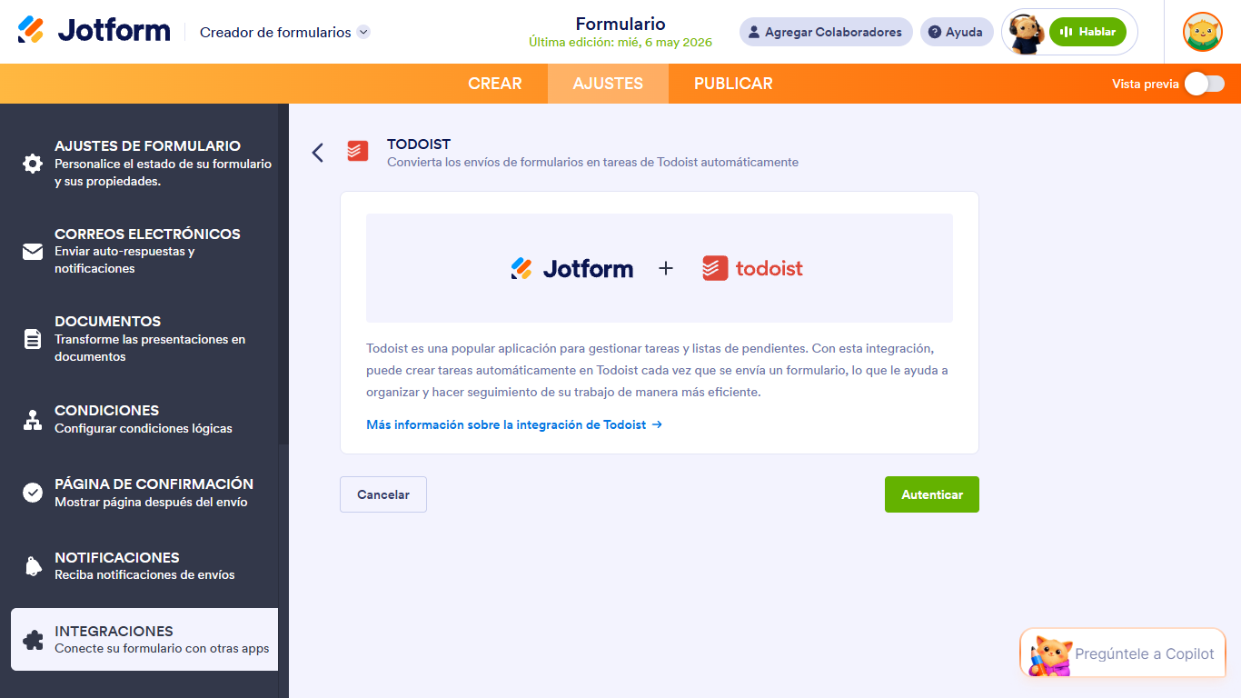 De formulario a acción: aumente su productividad con la integración de Jotform y Todoist Image-2
