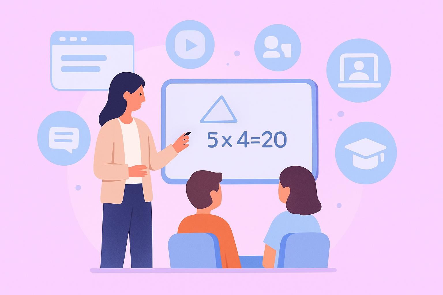 Student takes an online quiz