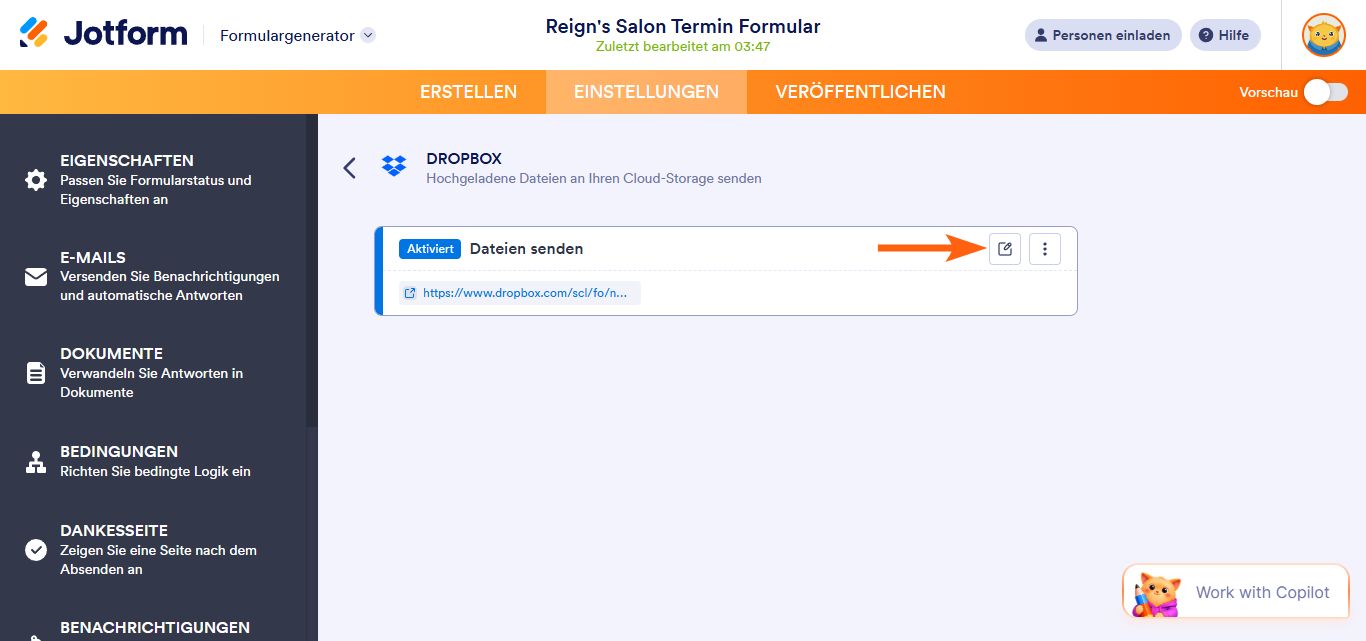 So richten Sie Unterordner in Dropbox mithilfe des Widgets für eindeutige ID’s ein Image-9