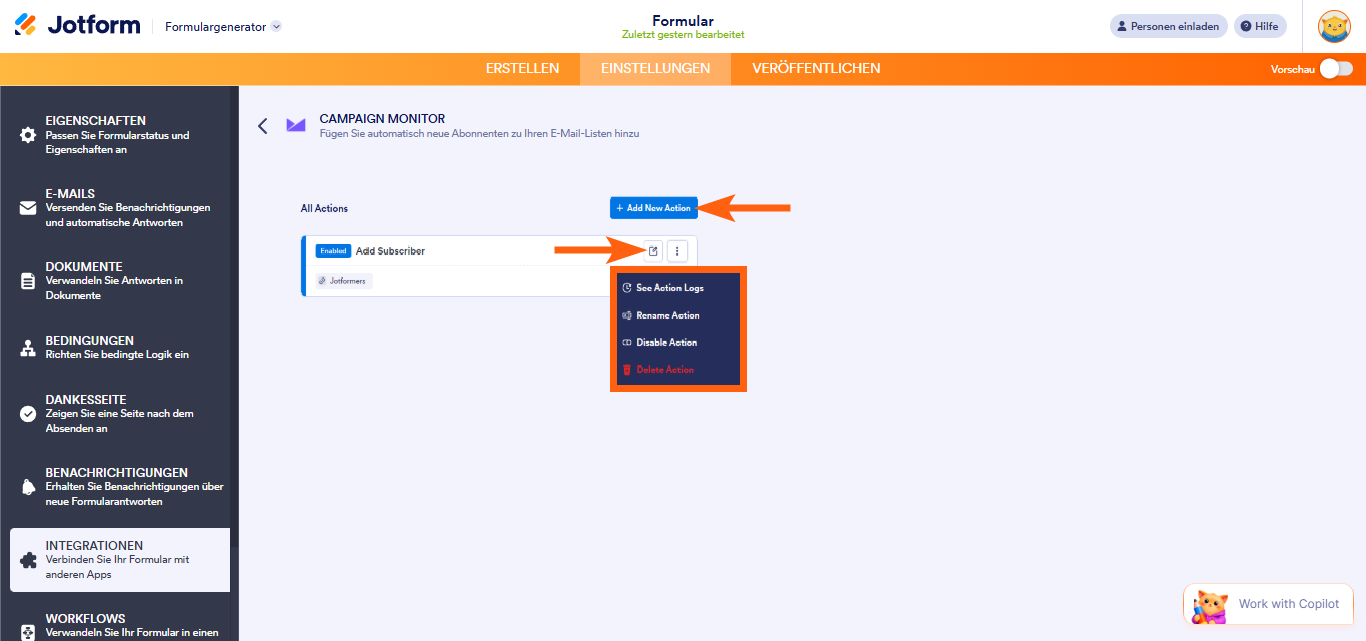 So integrieren Sie Jotform mit Campaign Monitor Image-6