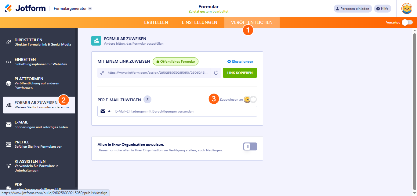 Einrichten von Erinnerungs-E-Mails für Ihre Beauftragten Image-1