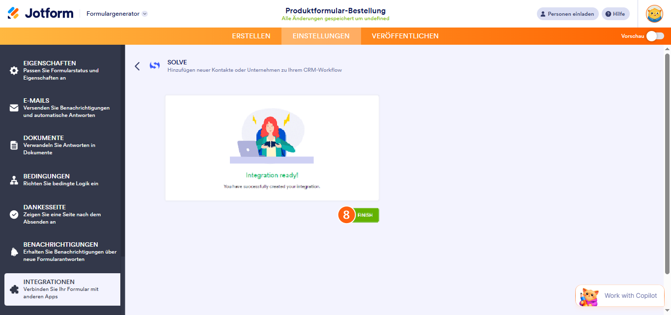 So integrieren Sie Ihr Formular in Solve Image-4
