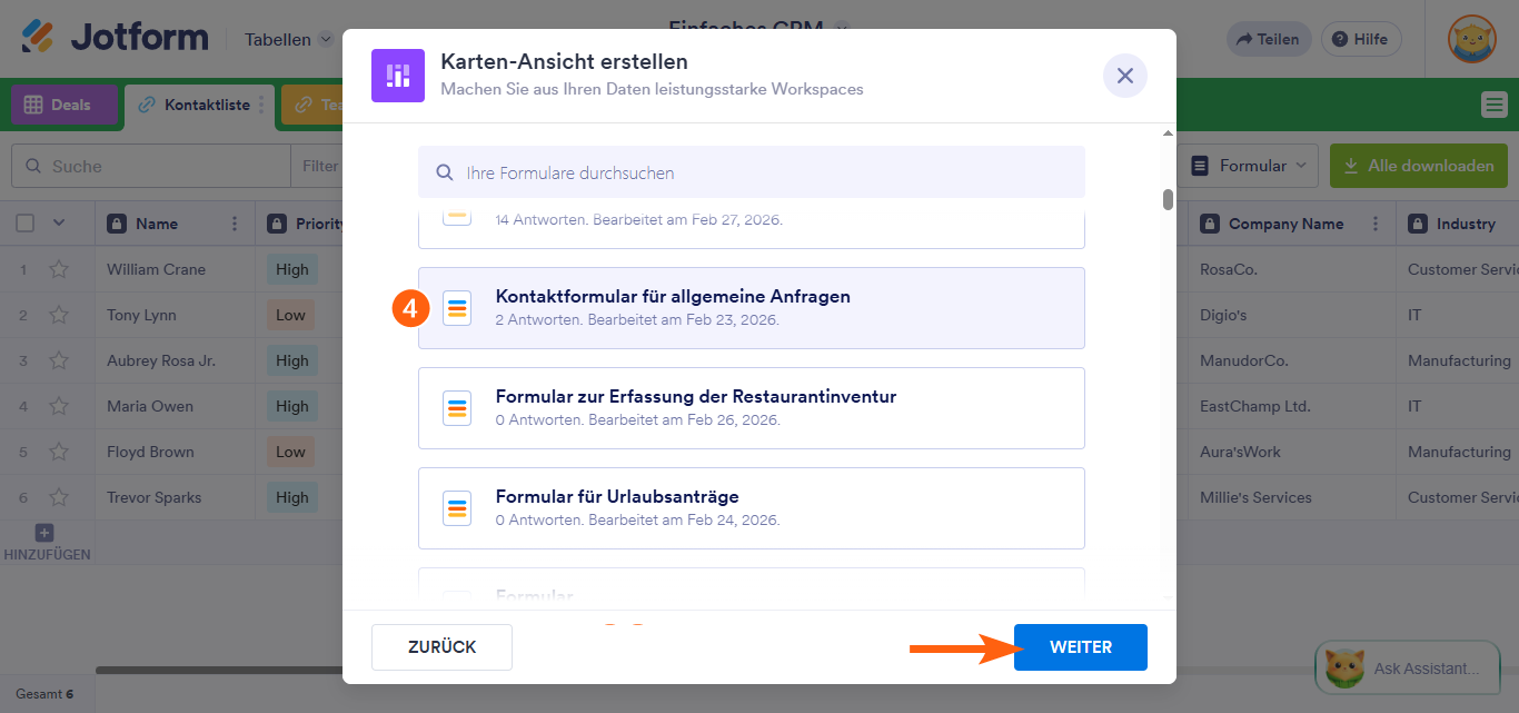 So fügen Sie eine Kartenansicht in Jotform Tabellen hinzu Image-5