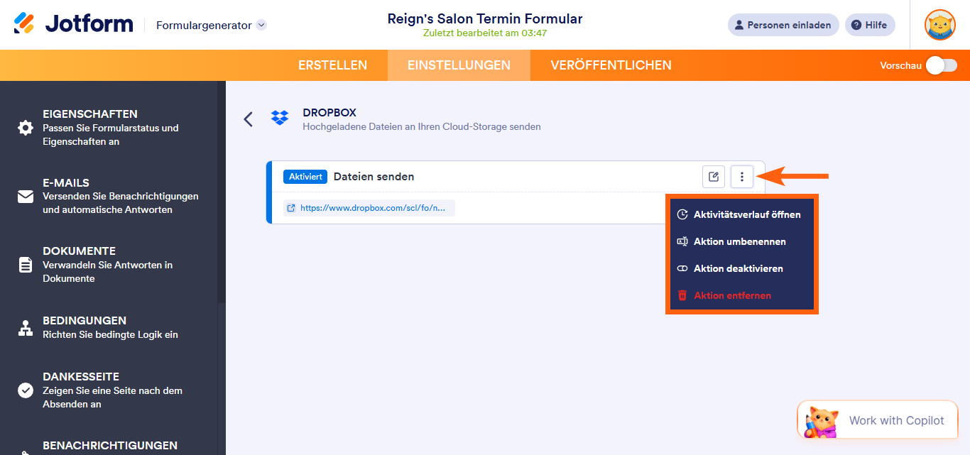 So richten Sie Unterordner in Dropbox mithilfe des Widgets für eindeutige ID’s ein Image-10