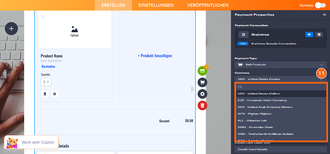 So integrieren Sie Ihr Formular in Braintree Image-19