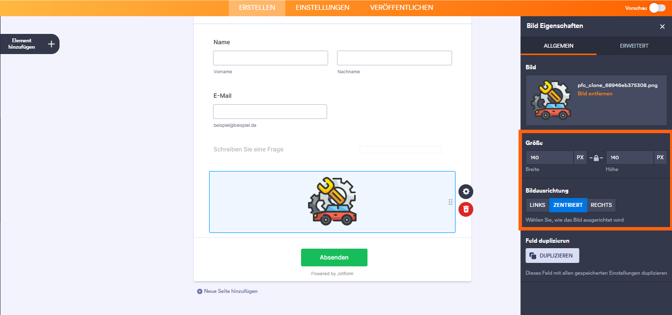 Hinzufügen eines Sicherheitszertifikats zu Ihren Formularen Image-4
