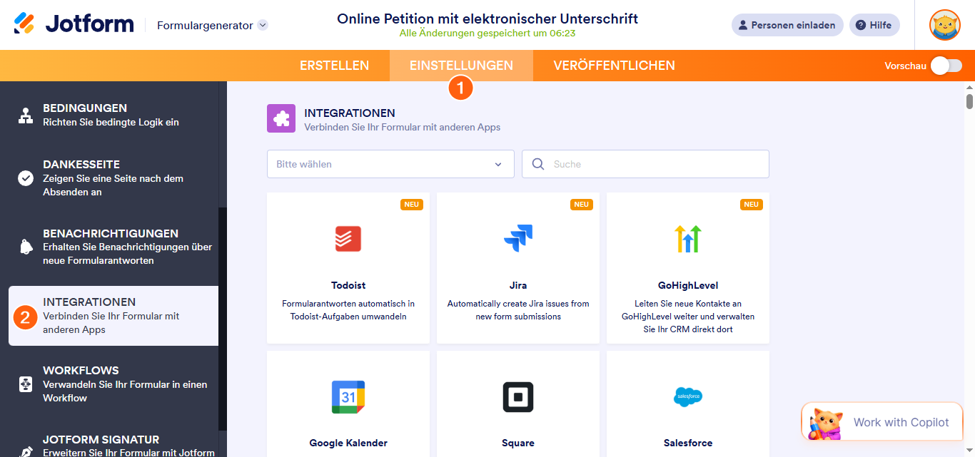 Wie man Jotform mit Egnyte Integriert Image-1