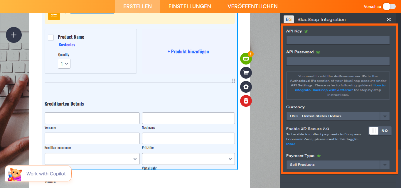 Wie man BlueSnap mit Jotform Integriert Image-2