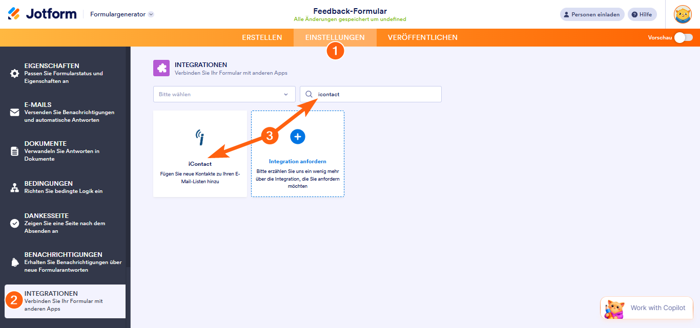So integrieren Sie Ihr Formular mit iContact Image-1