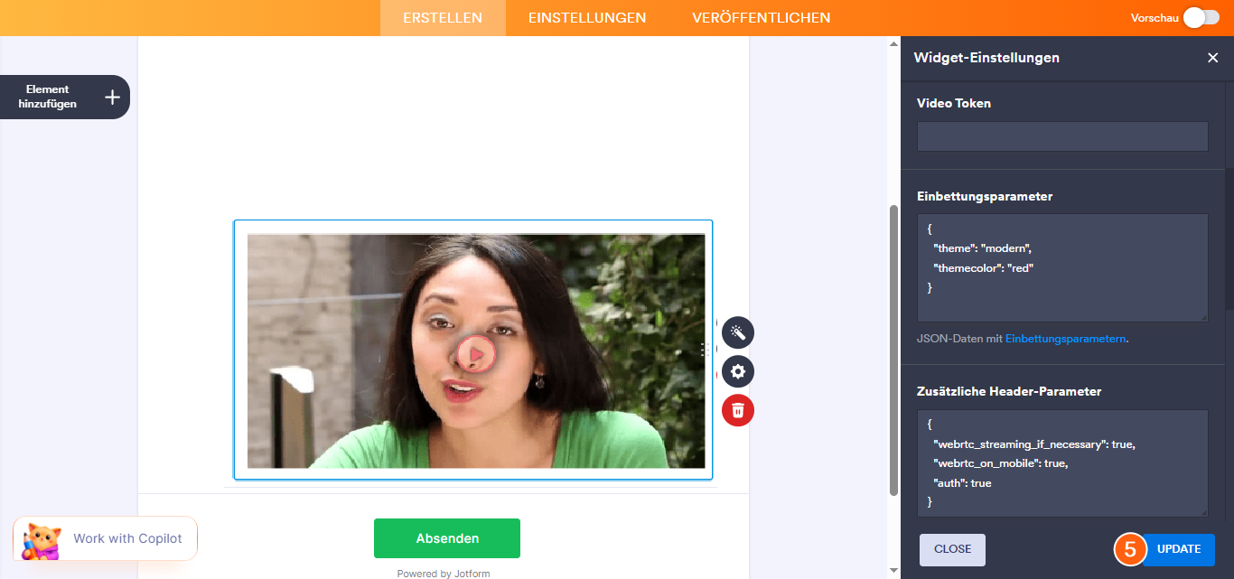 So zeigen Sie Videos in Formularen mit dem Ziggeo Video Player an Image-3