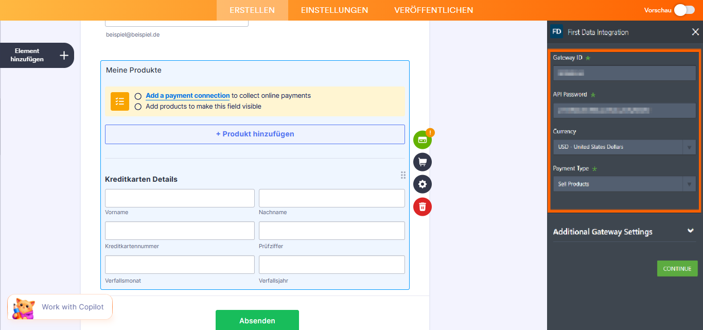 So integrieren Sie First Data (US) mit Jotform Image-2