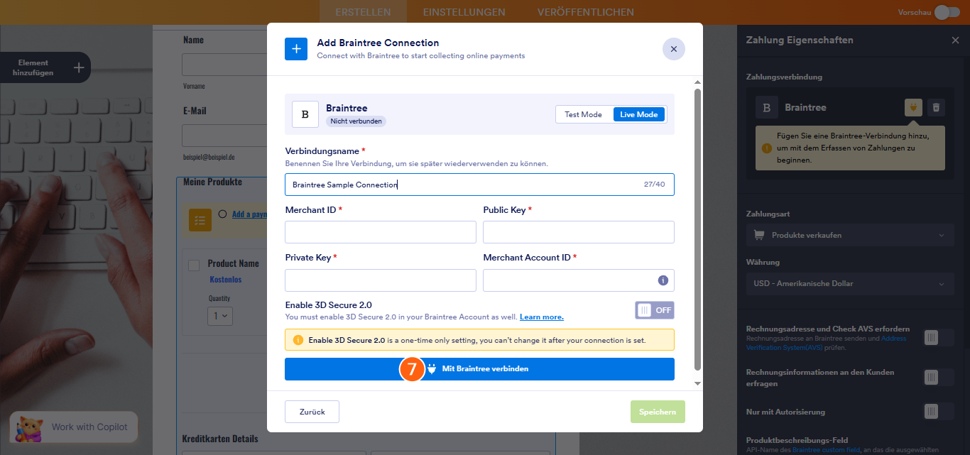 So integrieren Sie Ihr Formular in Braintree Image-15