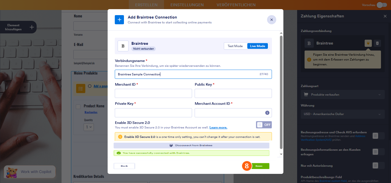 So integrieren Sie Ihr Formular in Braintree Image-16