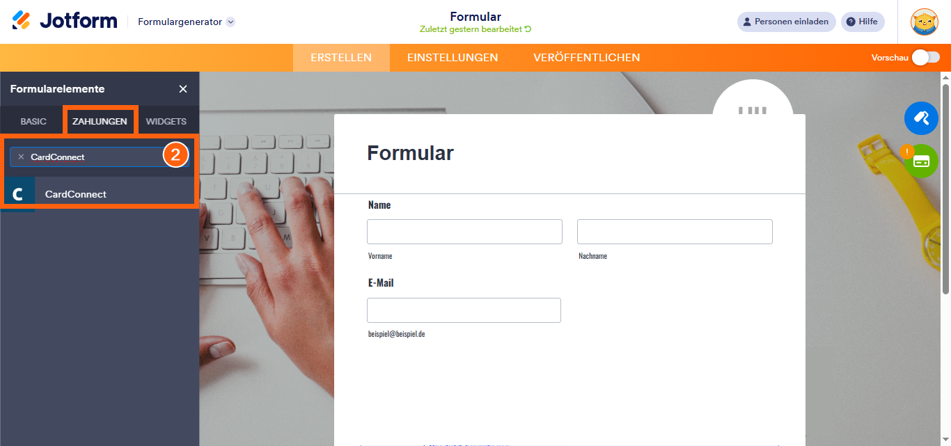 So integrieren Sie Ihr Formular mit CardConnect Image-9