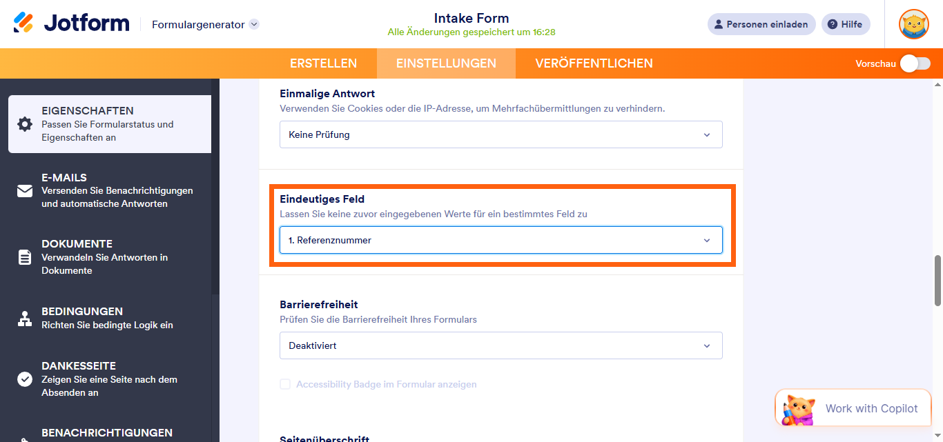 So richten Sie das Limit für eindeutige Felder bei Verwendung mehrerer Felder ein Image-5