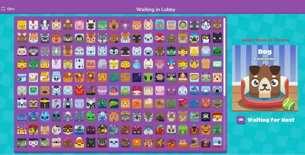 Blooket Quiz Game Waiting Lobby