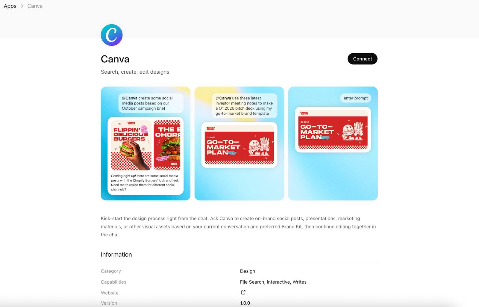 Screenshot of the Canva, Adobe Photoshop, and Figma sections in a blog article, including app previews, descriptions, and bullet points outlining features, pros, cons, and use cases for each tool