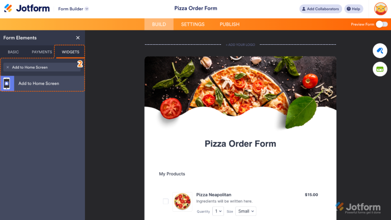 Take Form Screen How to Add and Set Up the Add to Home Screen Widget on Your Form