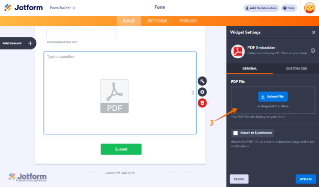 How to Add and Set Up the PDF Embedder Widget on Your Form