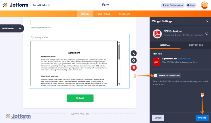 How to Add and Set Up the PDF Embedder Widget on Your Form