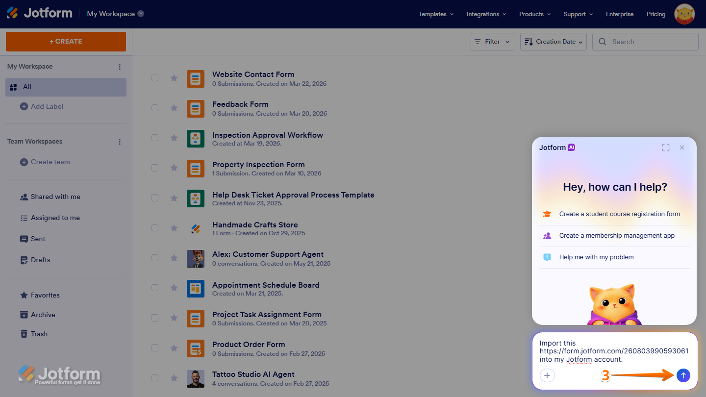 How to Import Forms with Jotform AI Image-4