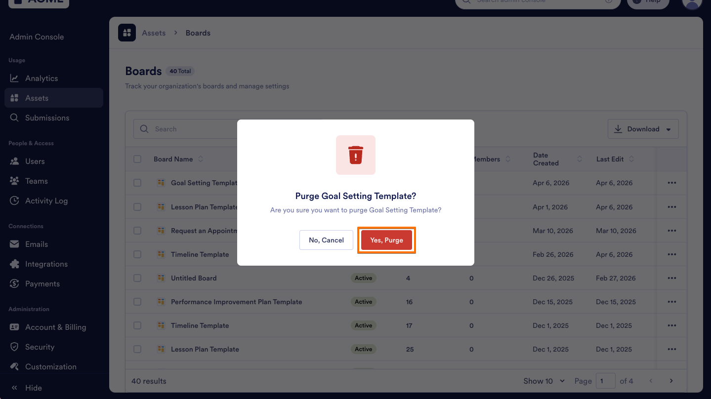 How to Trash or Restore Boards in Your Organization from the Admin Console Image-14