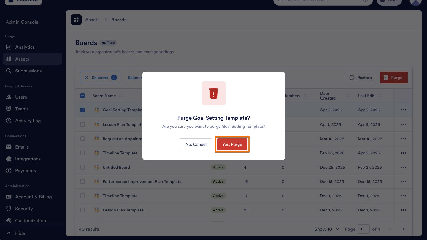 How to Trash or Restore Boards in Your Organization from the Admin Console Image-16