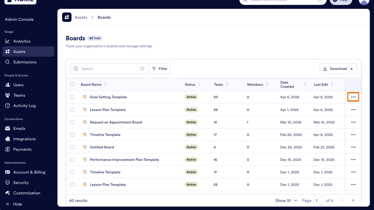 How to Trash or Restore Boards in Your Organization from the Admin Console Image-2