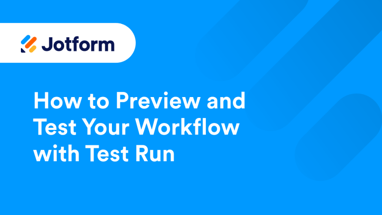 Jotform Workflows - Help Guide