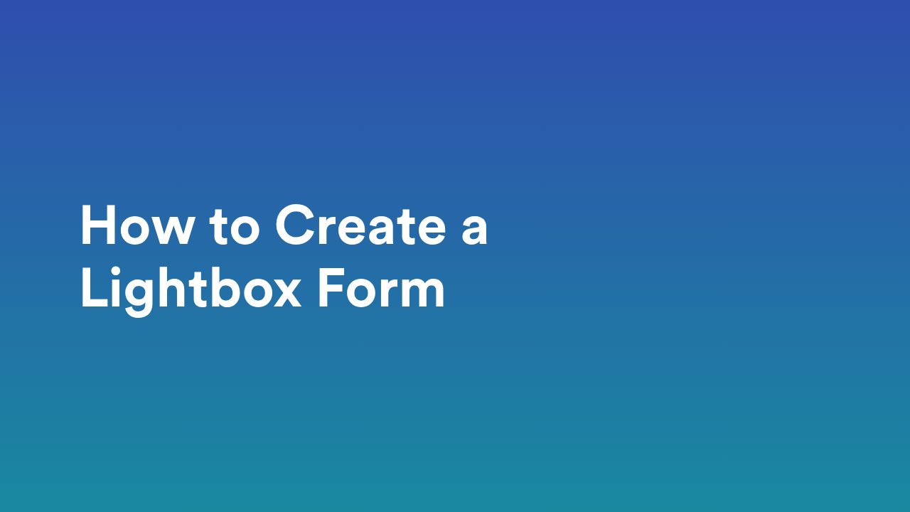 Create Forms