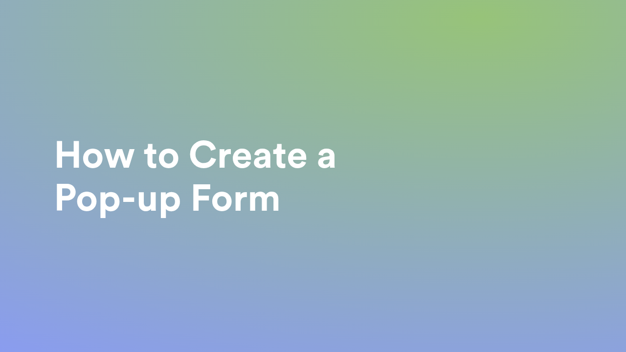 Create Forms