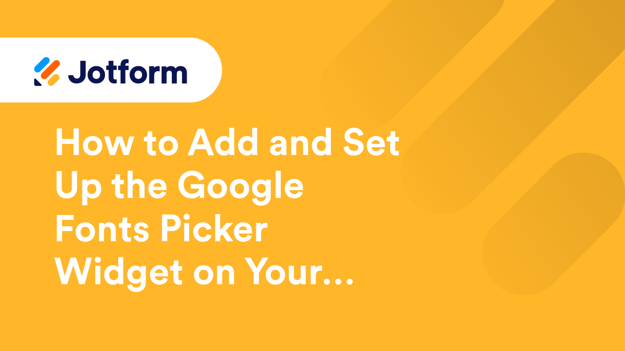 Jotform Widgets