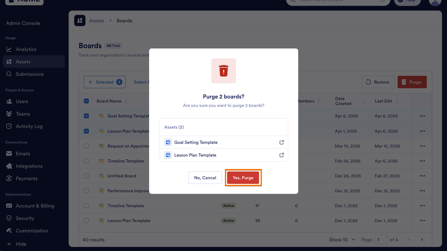 How to Trash or Restore Boards in Your Organization from the Admin Console Image-22