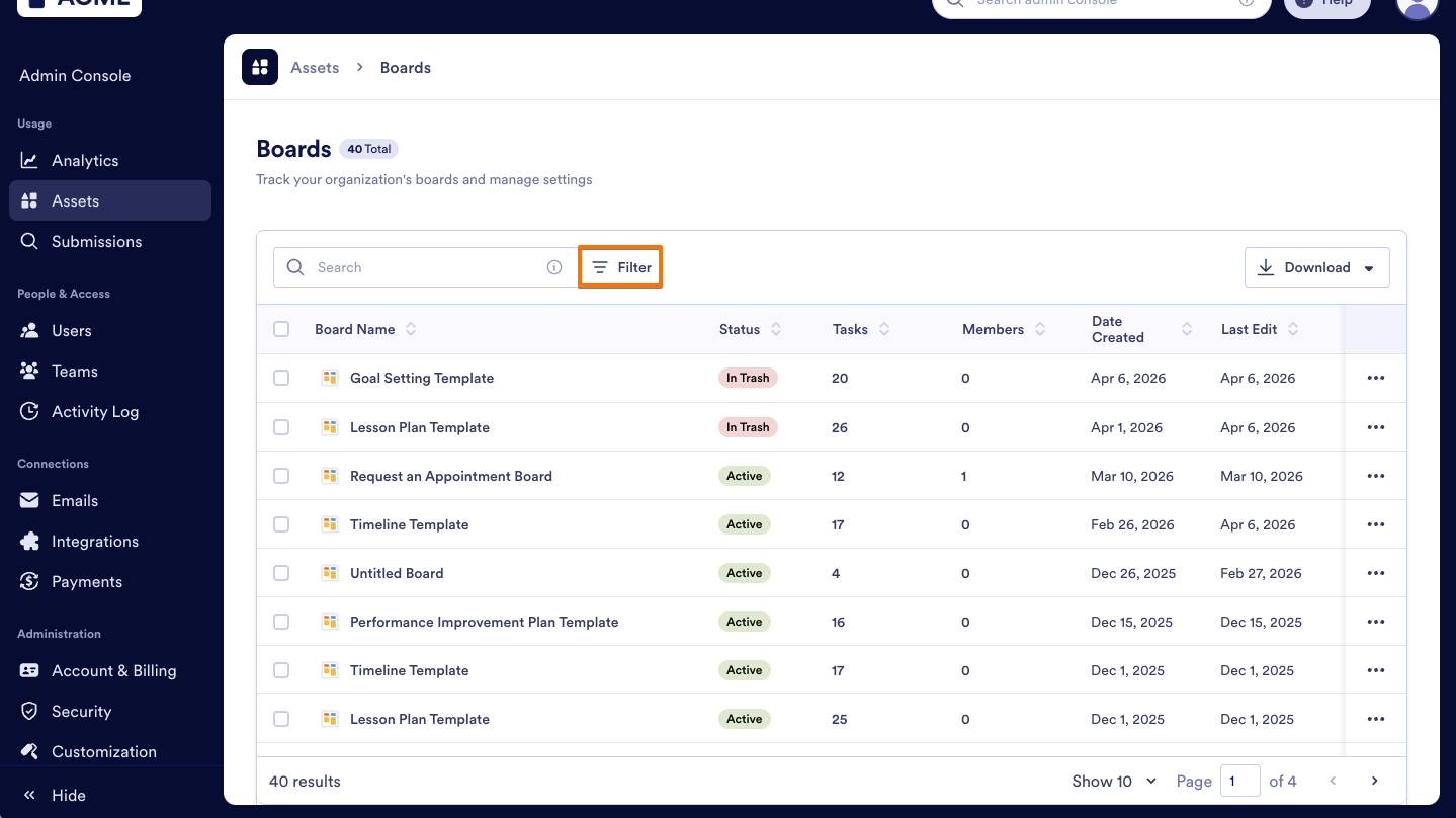 How to Trash or Restore Boards in Your Organization from the Admin Console Image-23