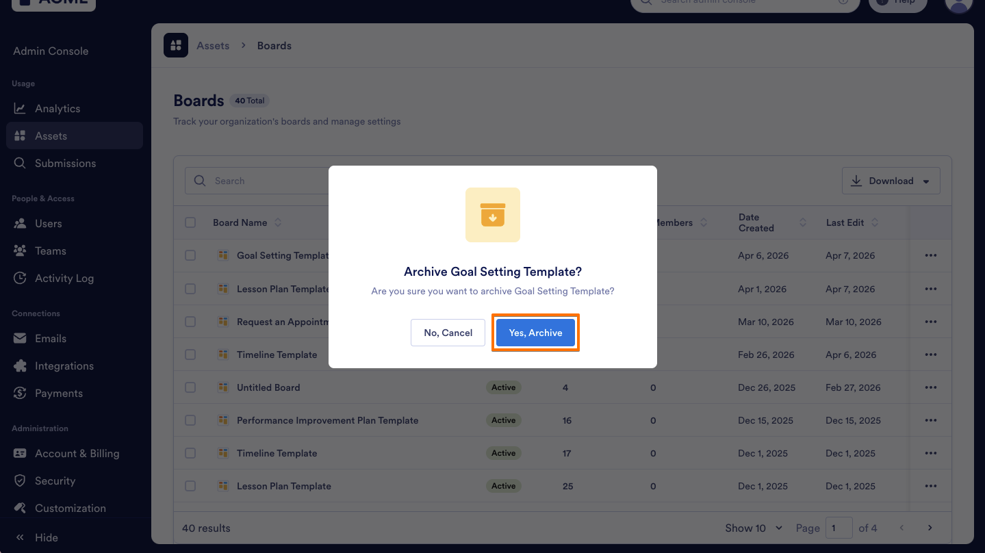 How to Archive or Unarchive Boards in Your Organization from the Admin Console Image-4