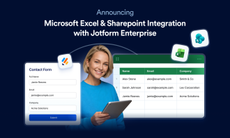 Announcing Microsoft Excel and SharePoint integrations with Jotform Enterprise