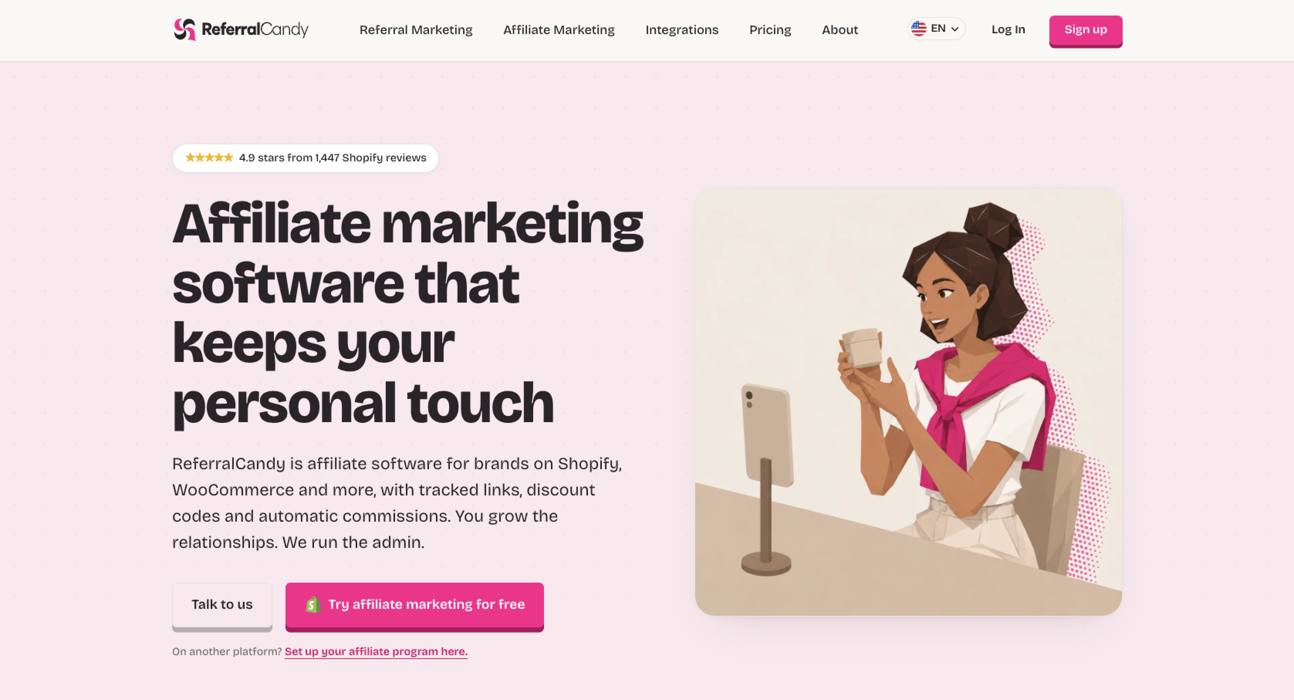ReferralCandy Landing Page