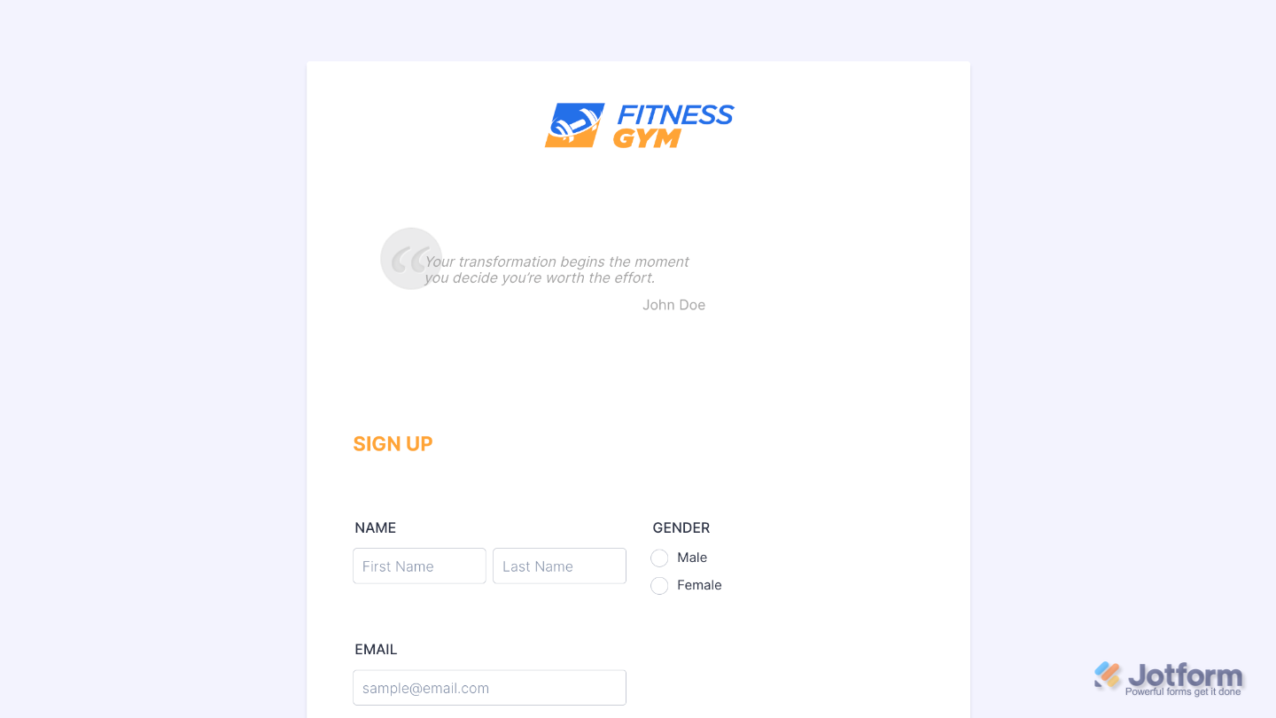 Configured the Quotes widget in a form showing a styled quote to enhance user engagement