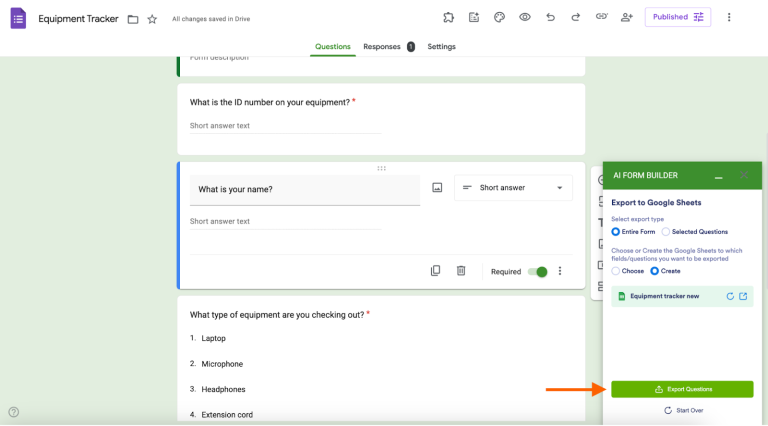 How to connect Google Forms to Google Sheets (step by step) | Jotform Blog