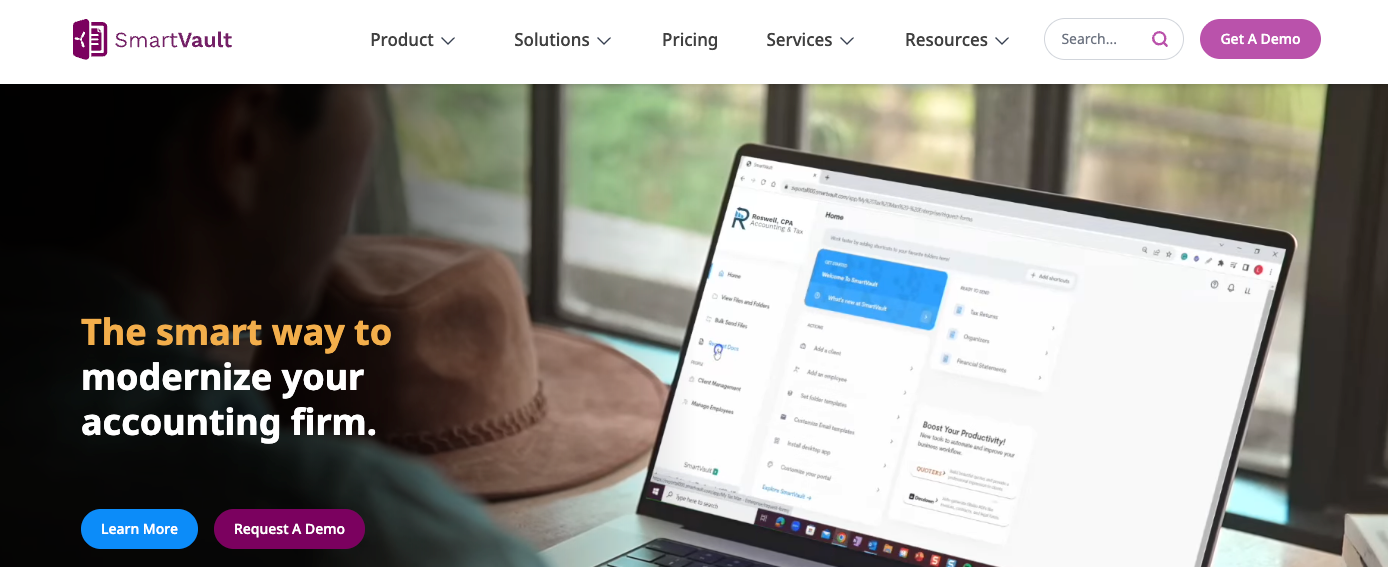 SmartVault Landing Page
