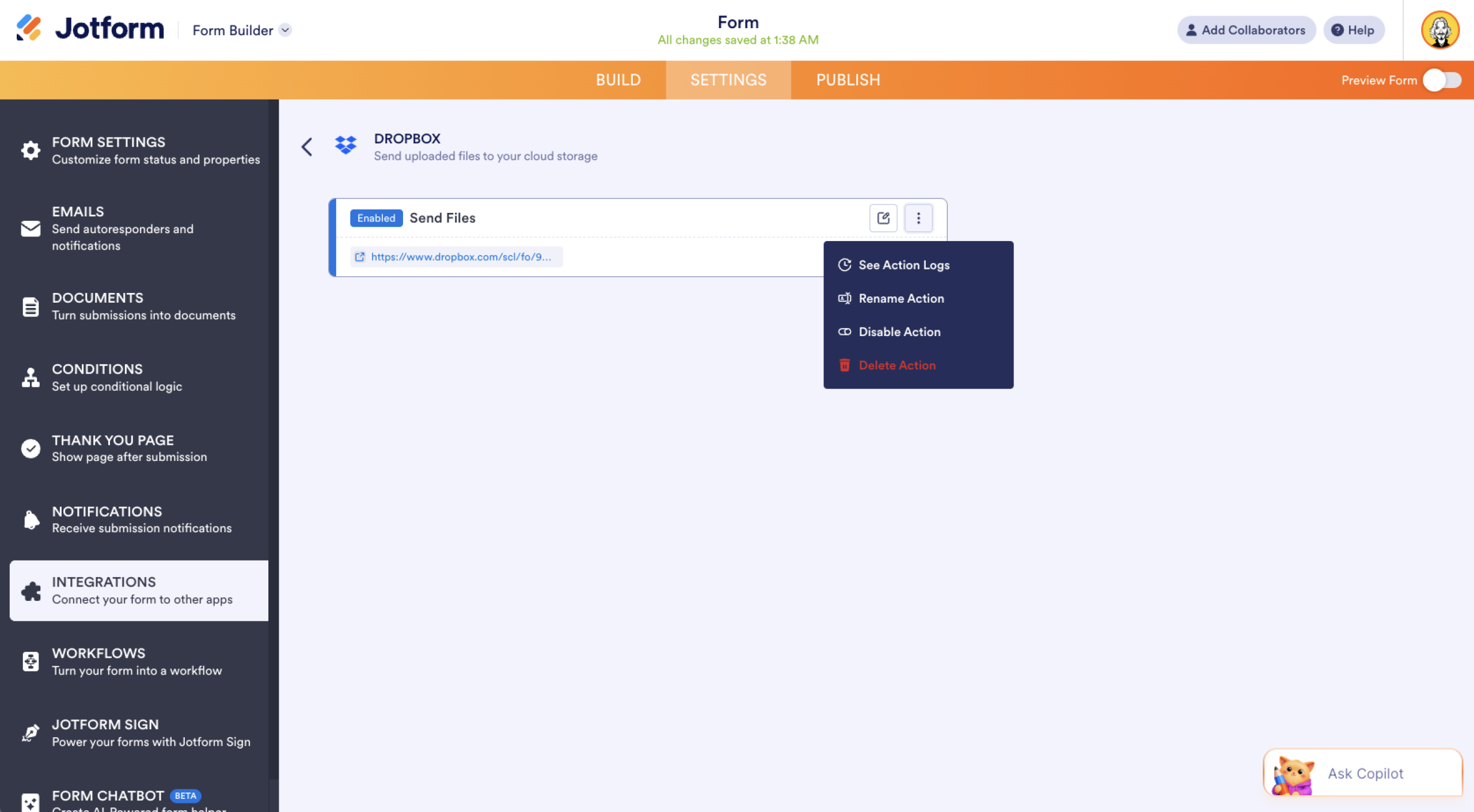 How to connect Google Forms with Dropbox Image-1