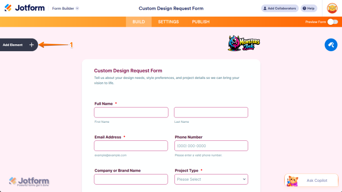 How to Add and Set up the Image Element on Your Form