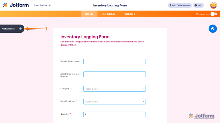Example Form With Watermark How to Add and Set Up the Photo Watermark widget on Your Form