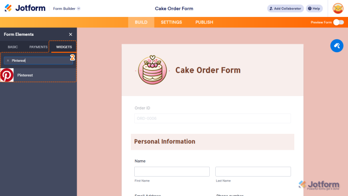 How to Add a Pinterest Board or Pin to Your Form