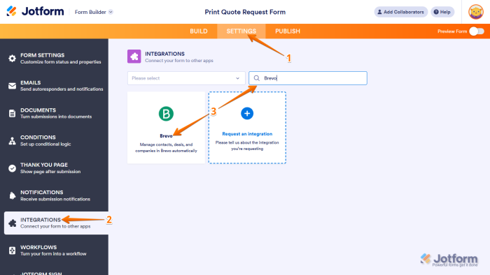 How to Integrate Your Form with Brevo