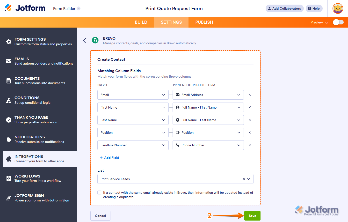 How to Integrate Your Form with Brevo Image-25